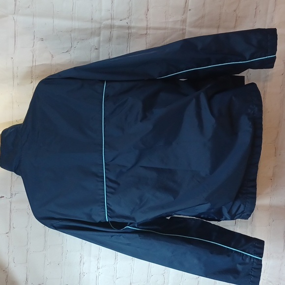 vintage nike lined track jacket navy blue y2k embroidered swoosh s - Picture 5 of 12